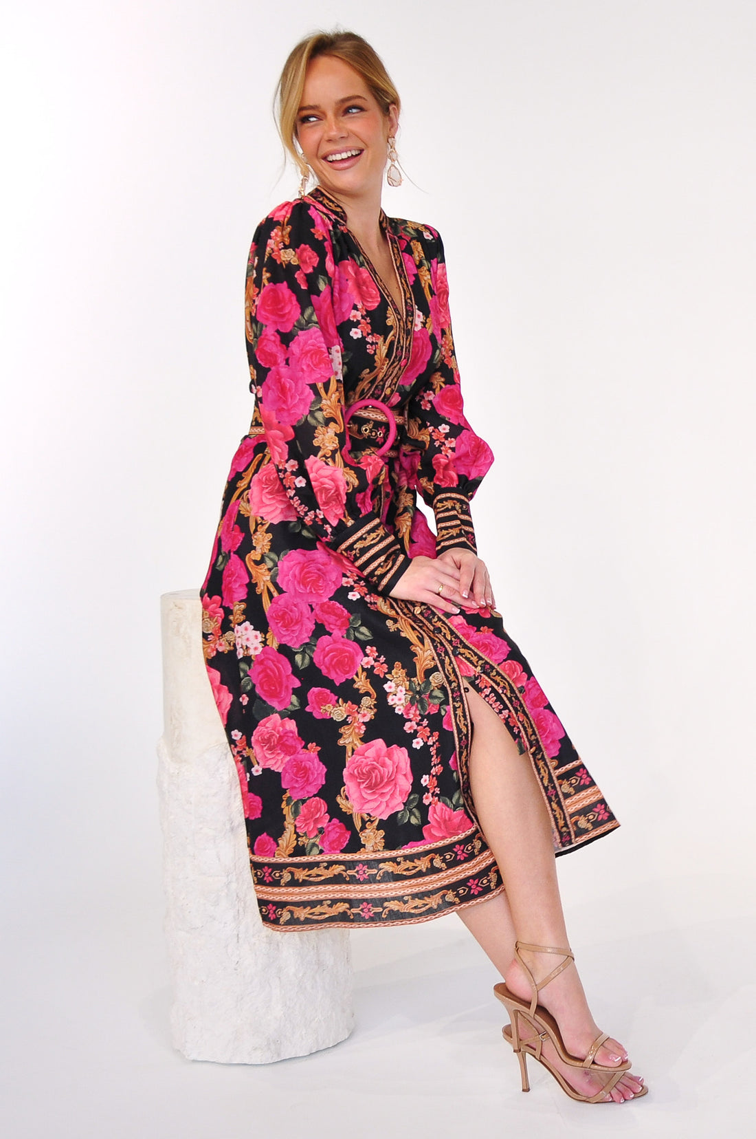 Bella Long Sleeve Midi Dress