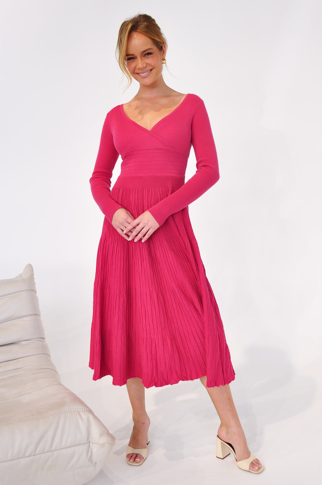 Alaska Knit Dress - Berry