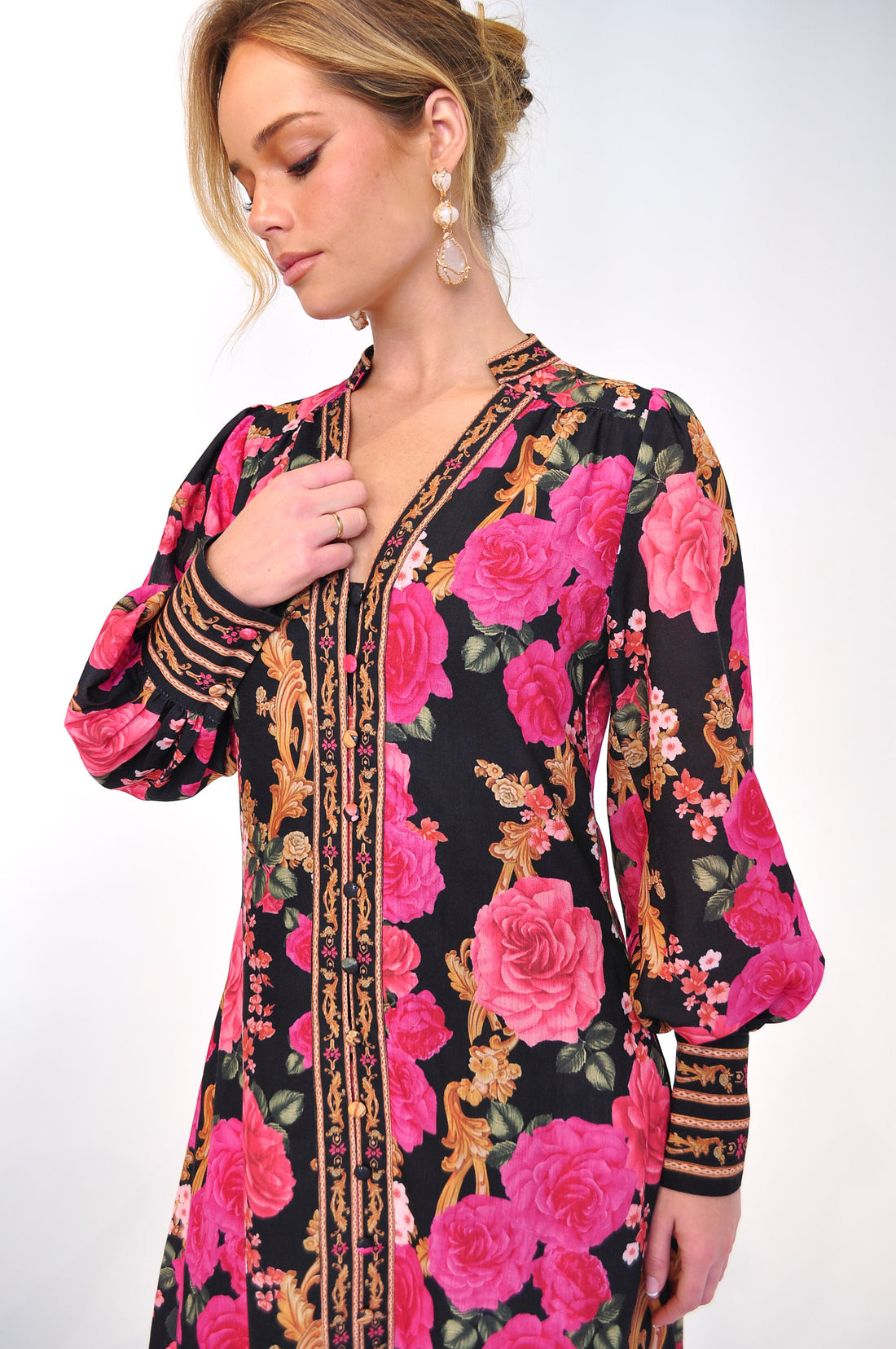 Bella Long Sleeve Midi Dress