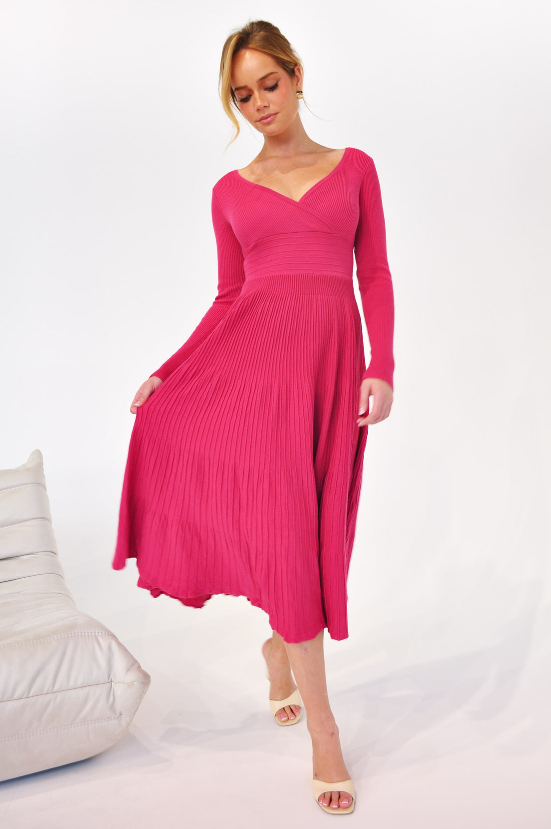 Alaska Knit Dress - Berry