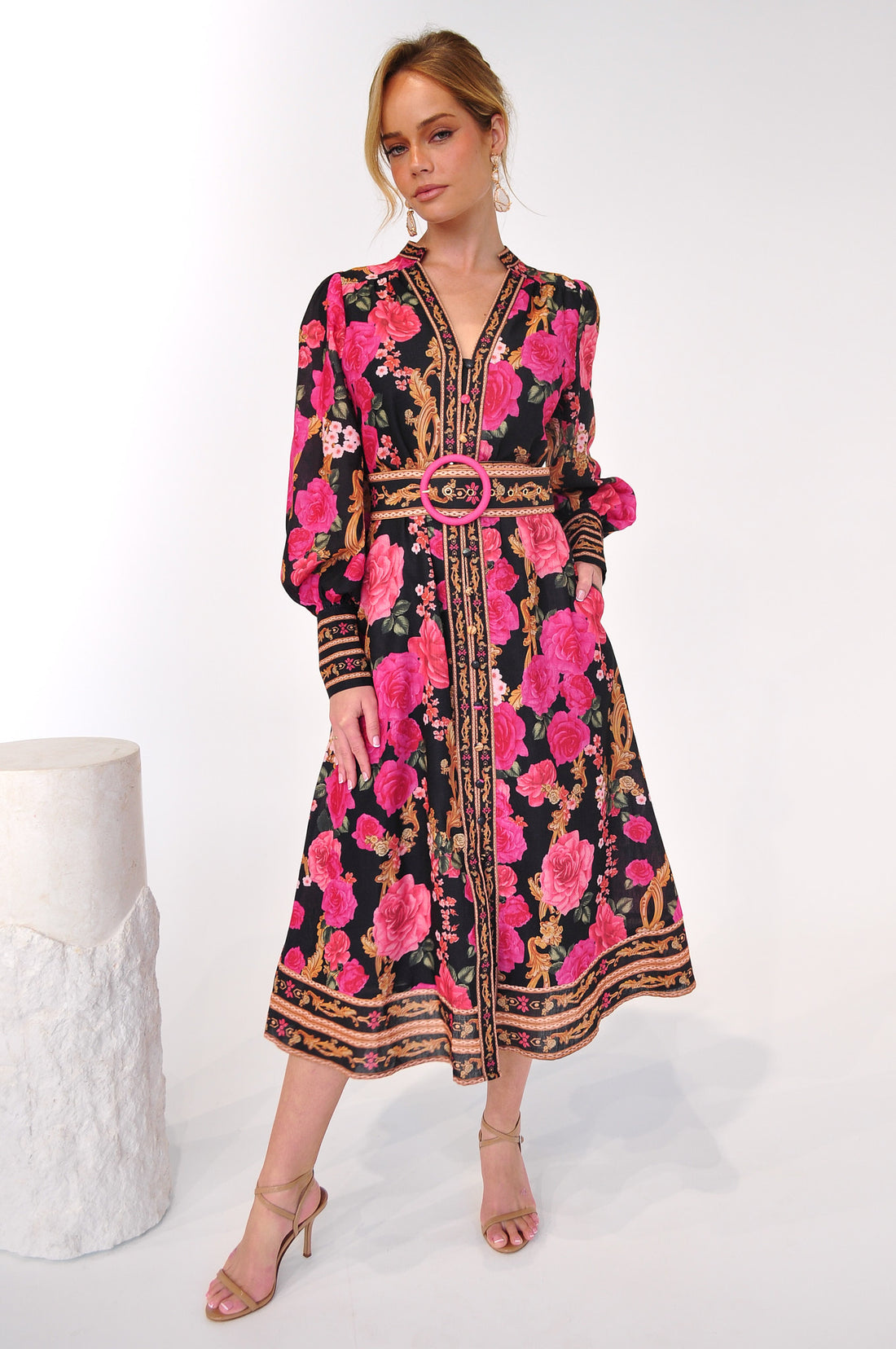 Bella Long Sleeve Midi Dress