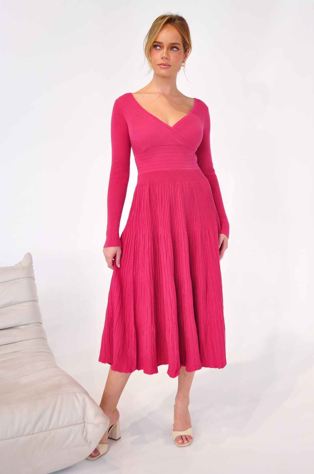 Alaska Knit Dress - Berry