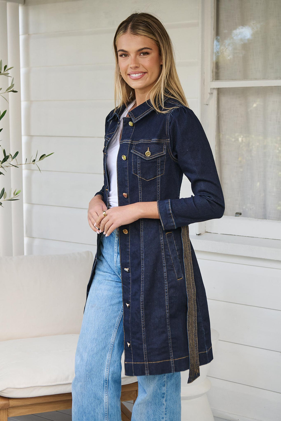 Blake Denim Dress - Indigo - FINAL SALE