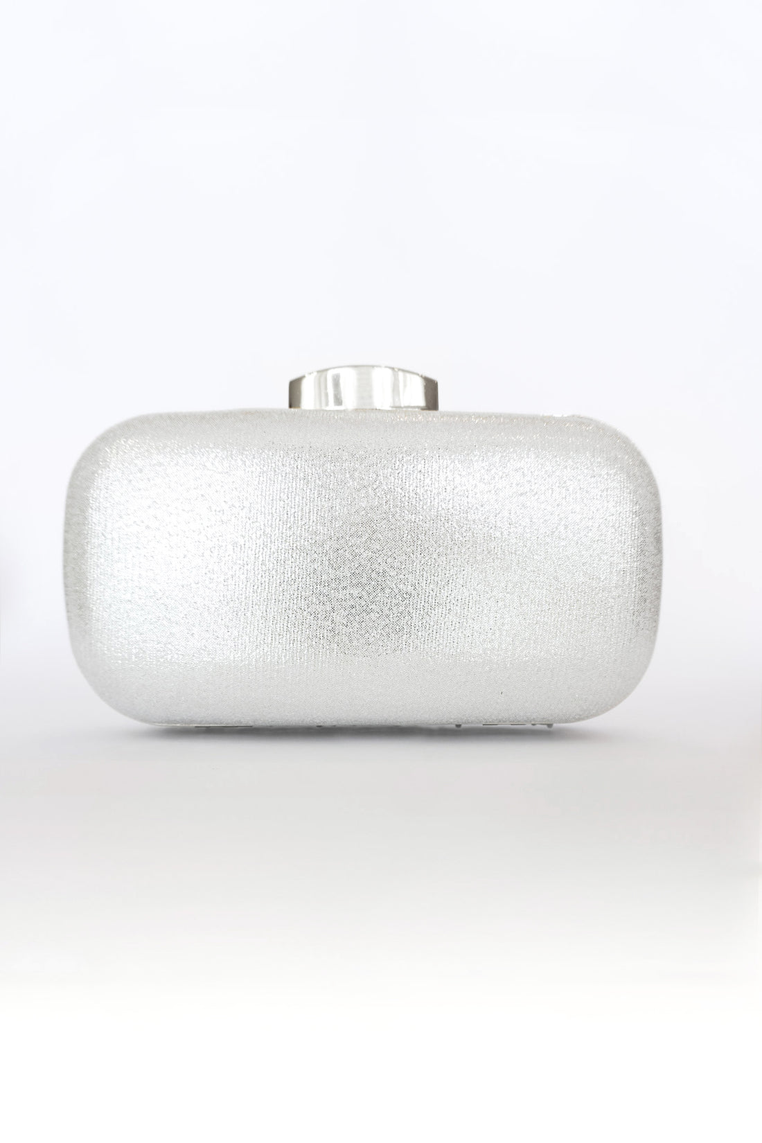 Blanca Fan Diamante Clutch - Silver