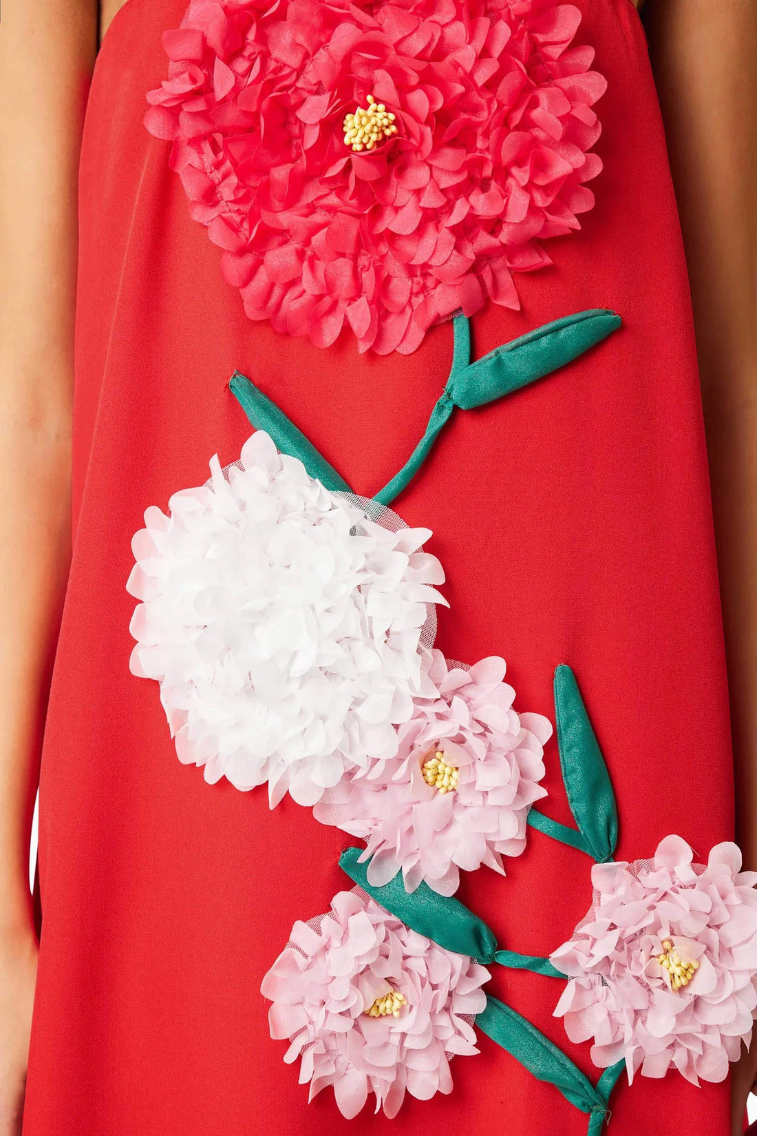 ELLIATT | Buttercup Embroidered Maxi Dress - Red