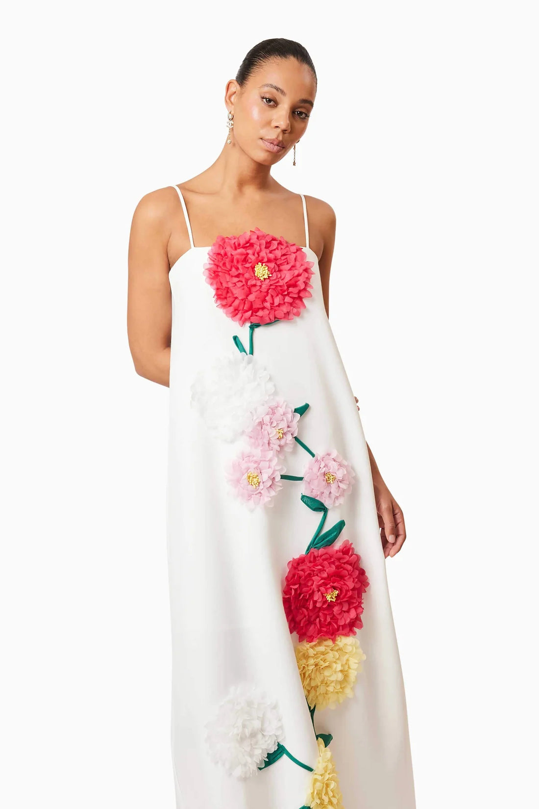 ELLIATT | Buttercup Embroidered Maxi Dress - White