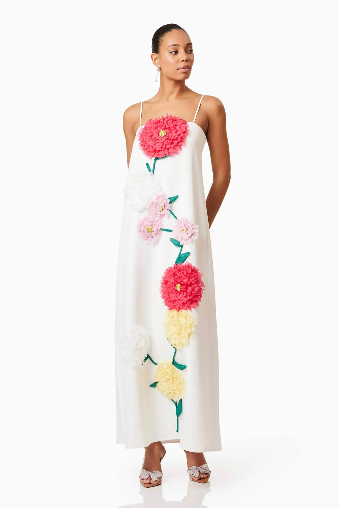 ELLIATT | Buttercup Embroidered Maxi Dress - White