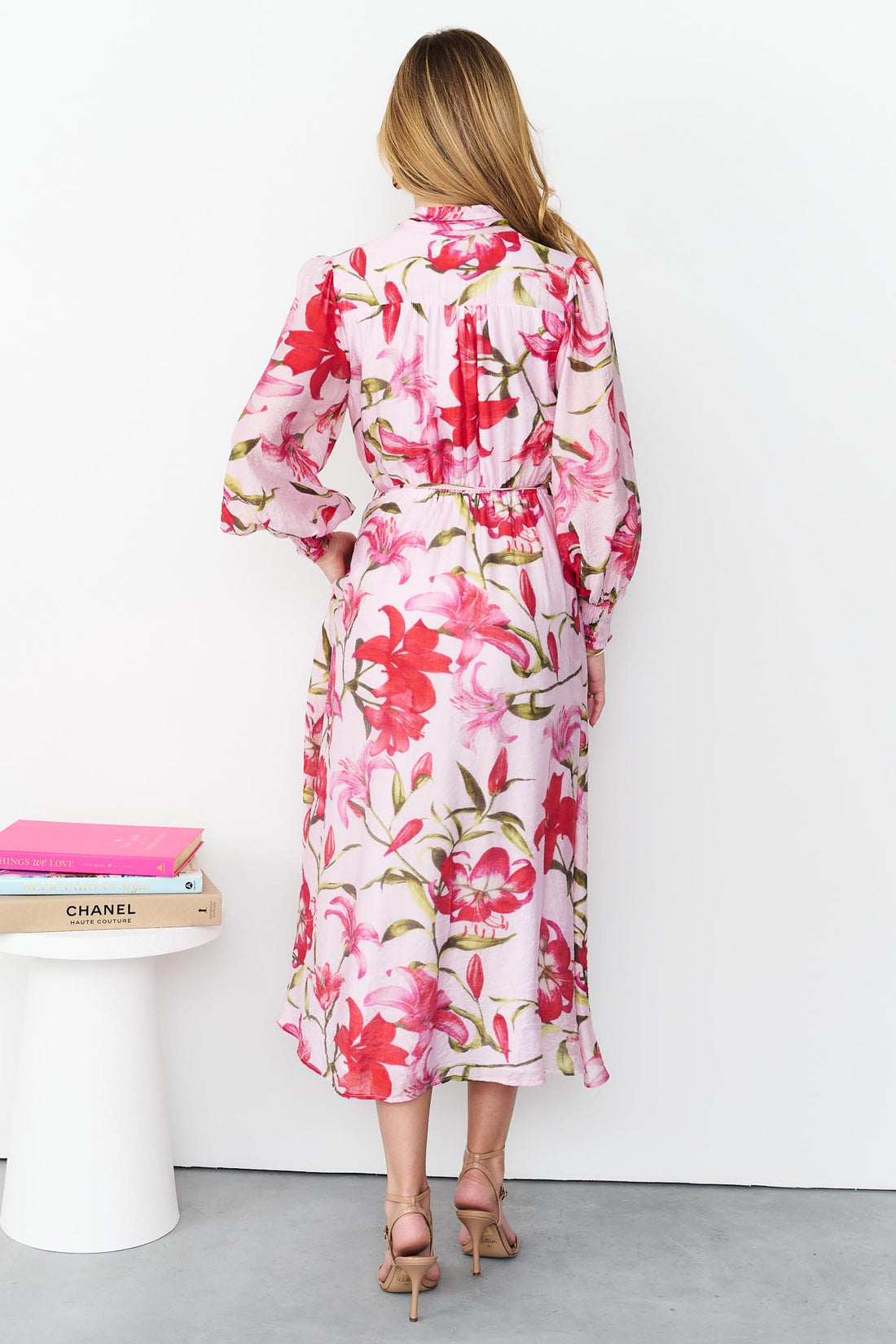 Cara Midi Dress - Pink - FINAL SALE