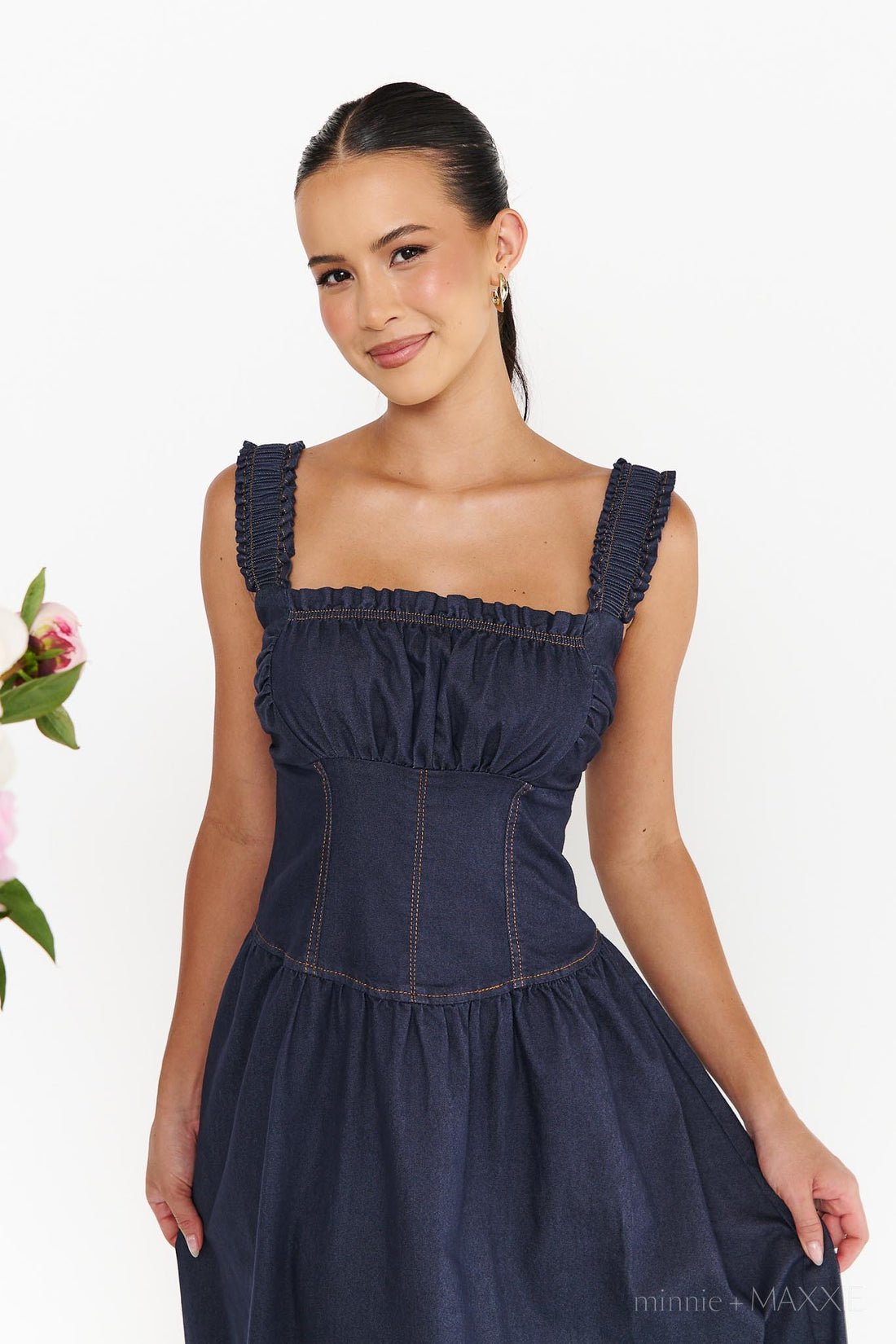 Charlie Denim Midi Dress