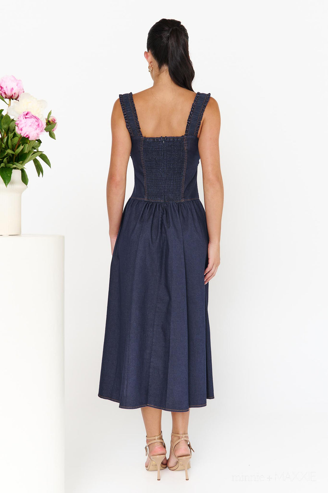 Charlie Denim Midi Dress