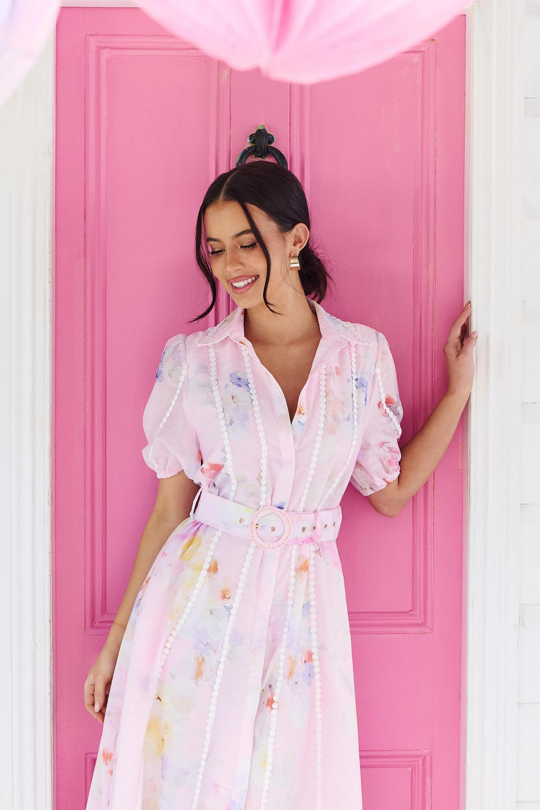 Charlotte Lace Trim Dress