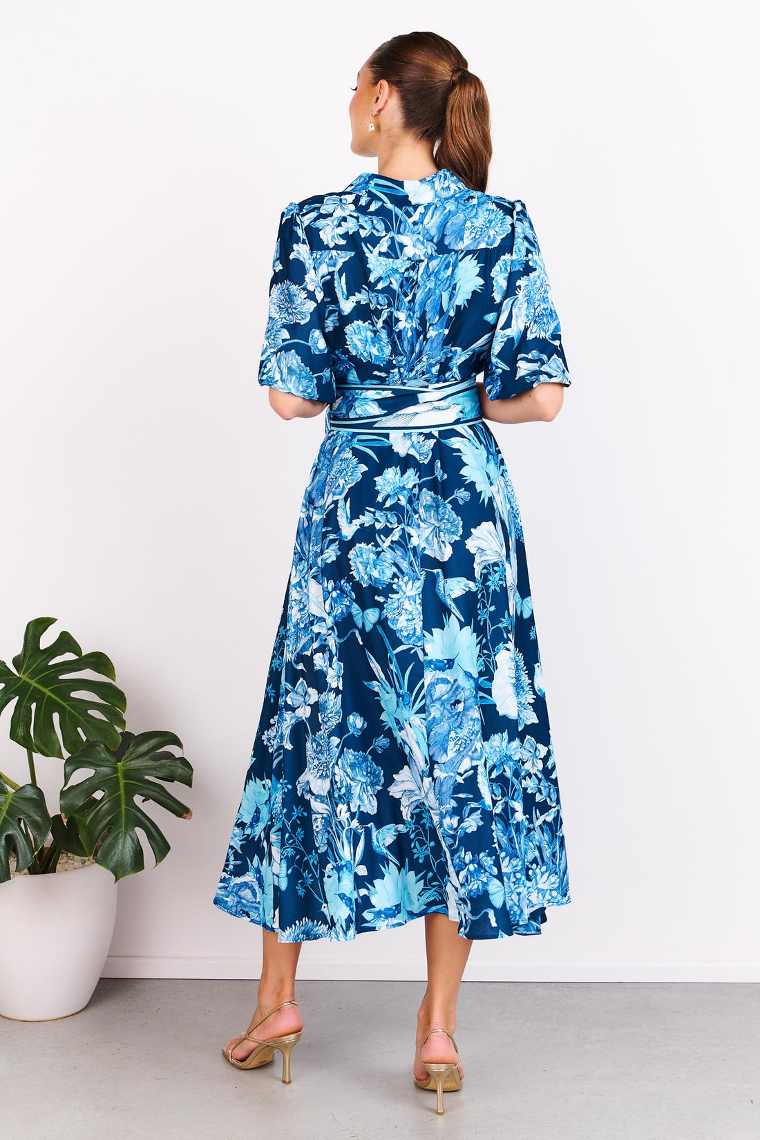 China Doll Midi Dress - Marine
