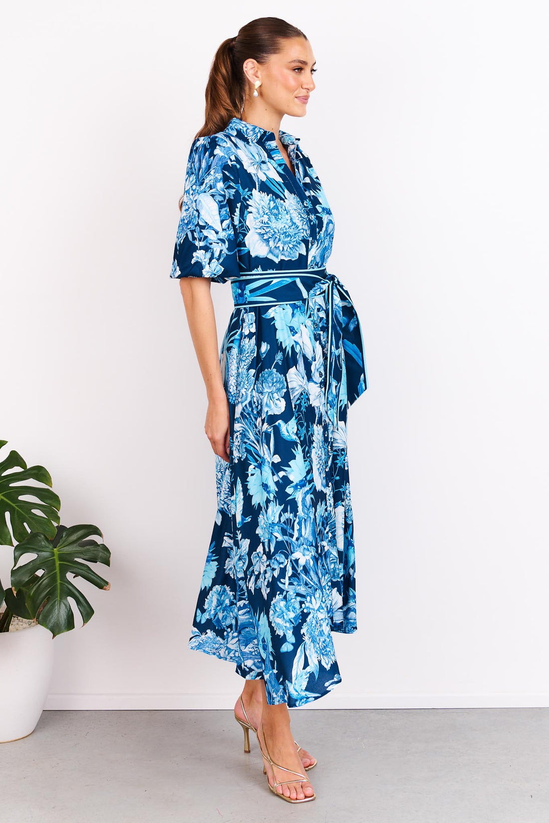 China Doll Midi Dress - Marine