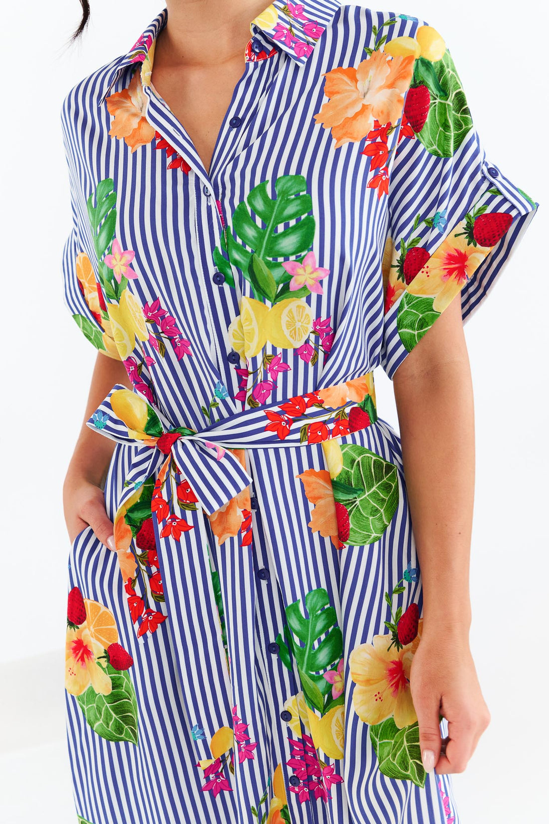 Cassia Midi Dress - Cobalt Blue