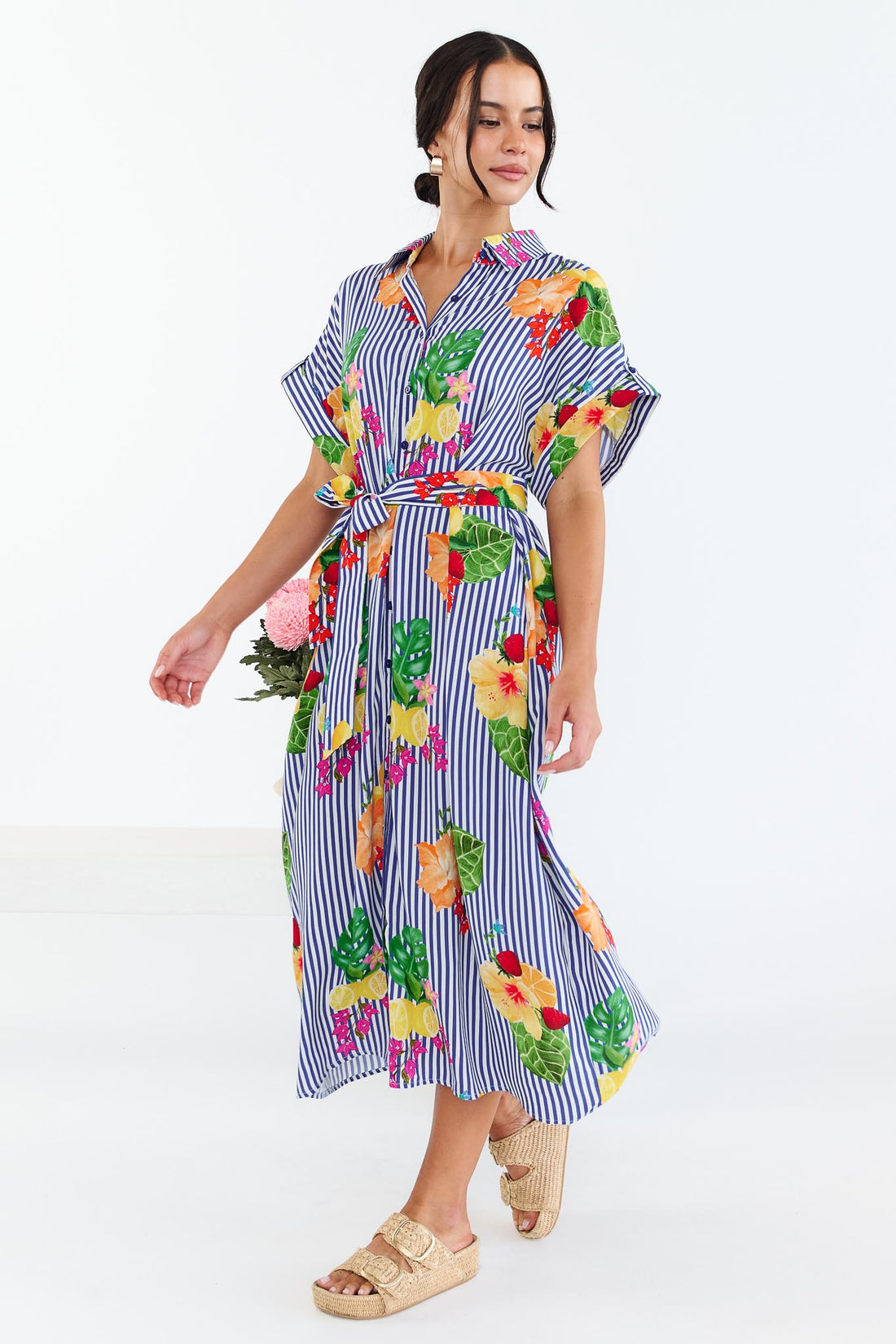 Cassia Midi Dress - Cobalt Blue