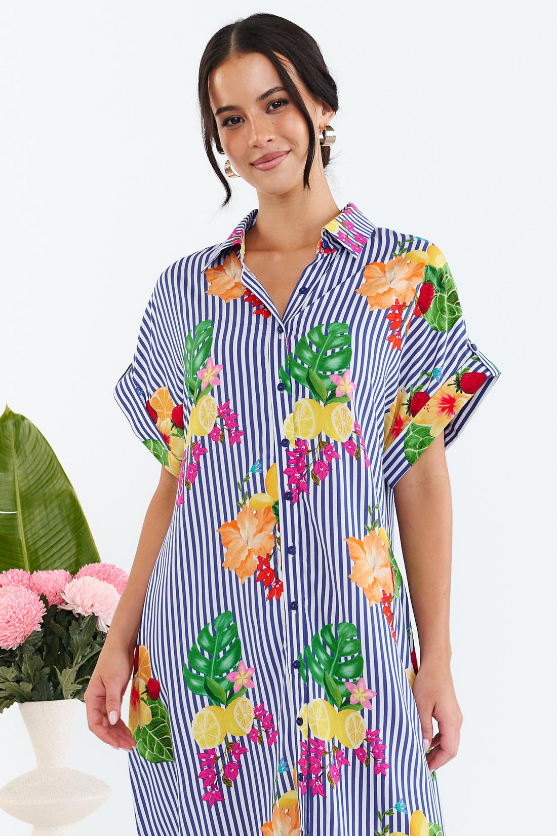 Cassia Midi Dress - Cobalt Blue