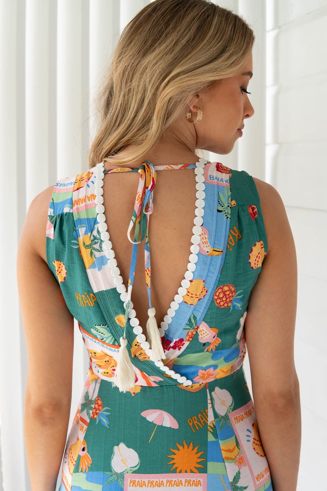 Coastal Print Maxi Dress - SALE