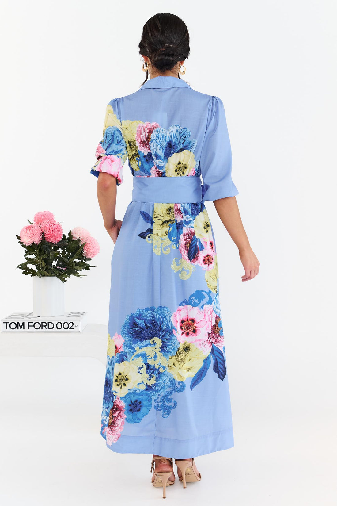Della Azure Midi Dress - EXCLUSIVE