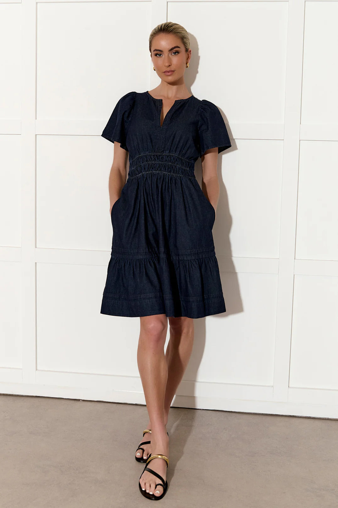 Eliana Lightweight Denim Dress