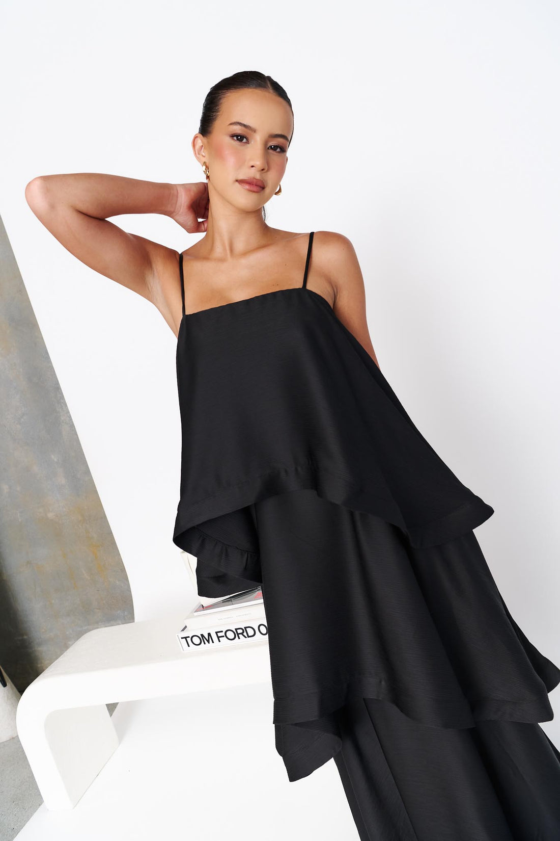 ELLIATT | Tilly Tiered Maxi Dress - Black