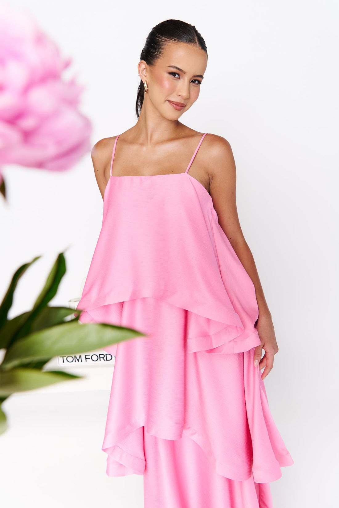 ELLIATT | Tilly Tiered Maxi Dress - Pink