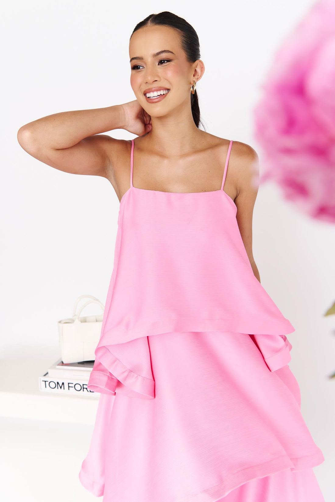ELLIATT | Tilly Tiered Maxi Dress - Pink
