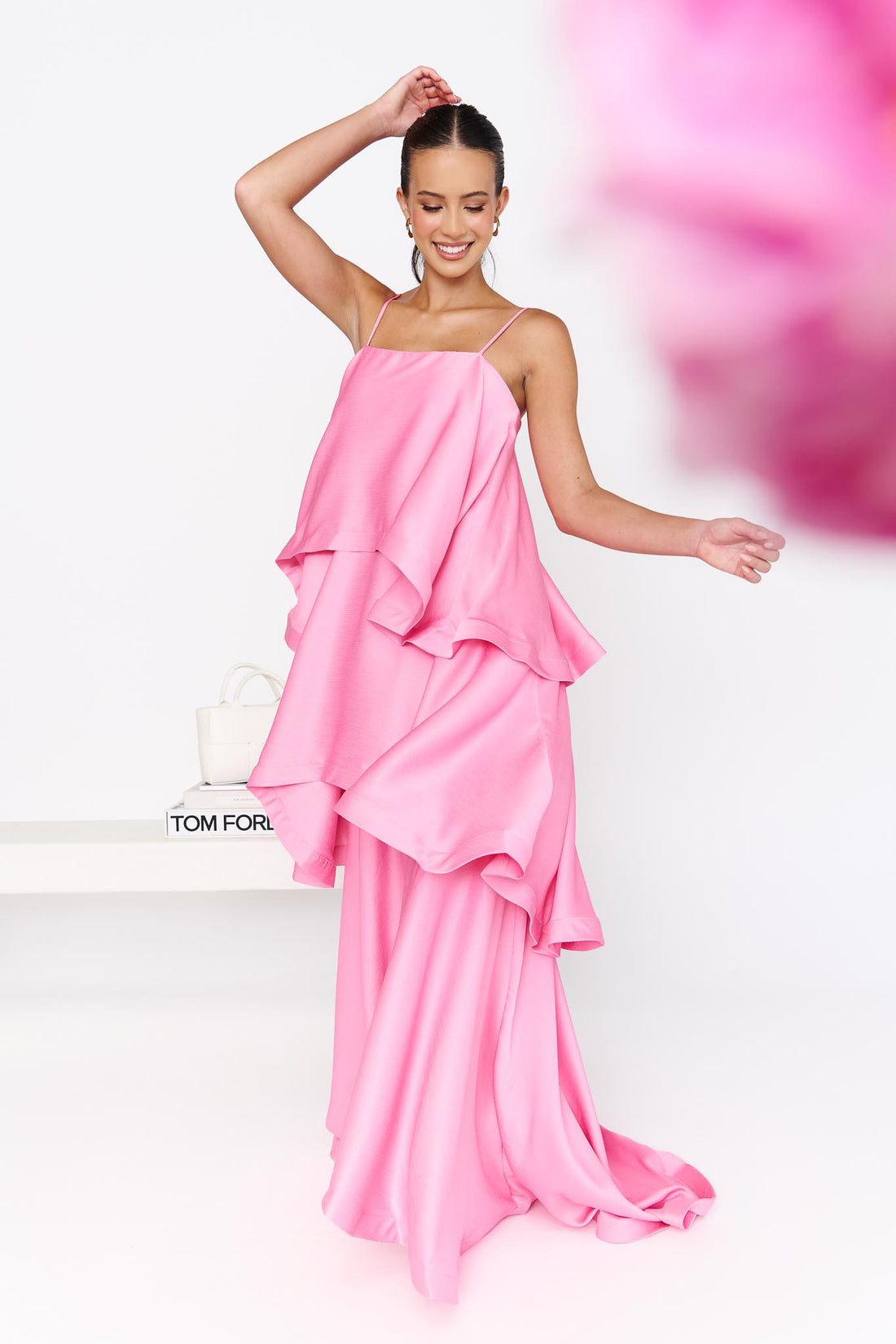 ELLIATT | Tilly Tiered Maxi Dress - Pink
