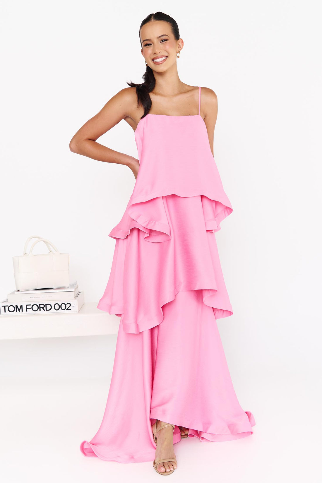 ELLIATT | Tilly Tiered Maxi Dress - Pink