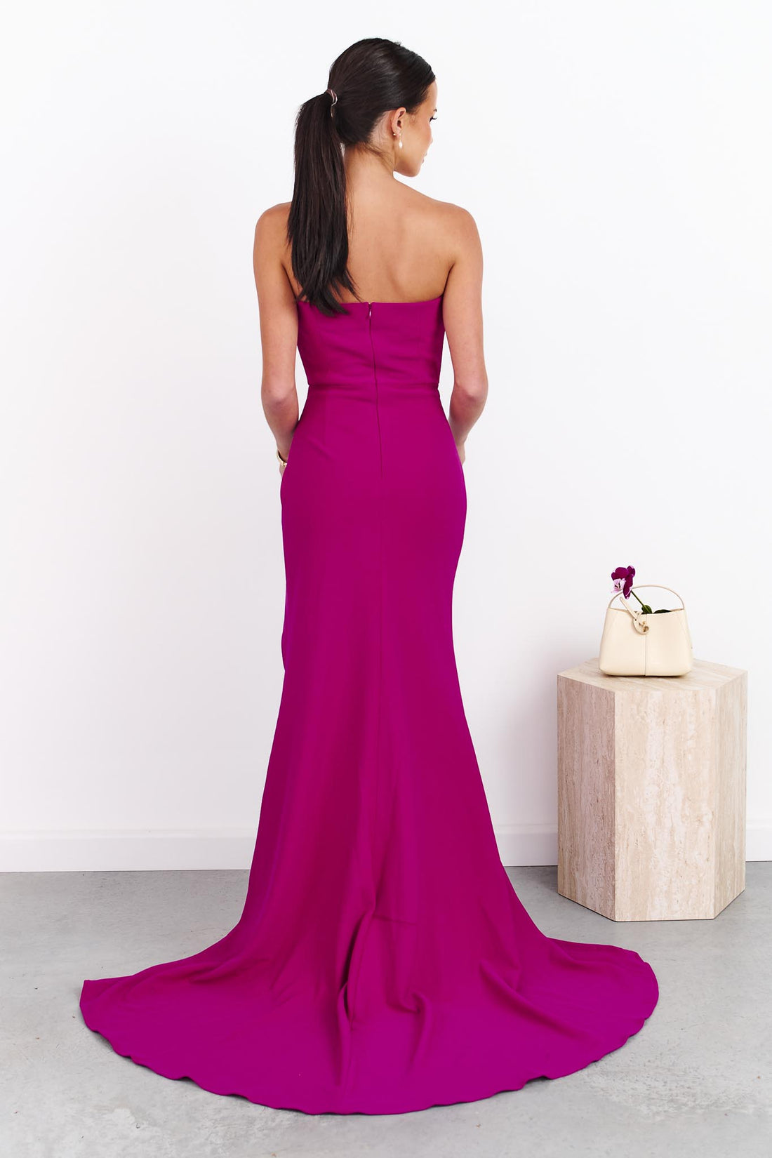 ELLIATT | Dahlira Asymmetrical Gown - Orchid Pink