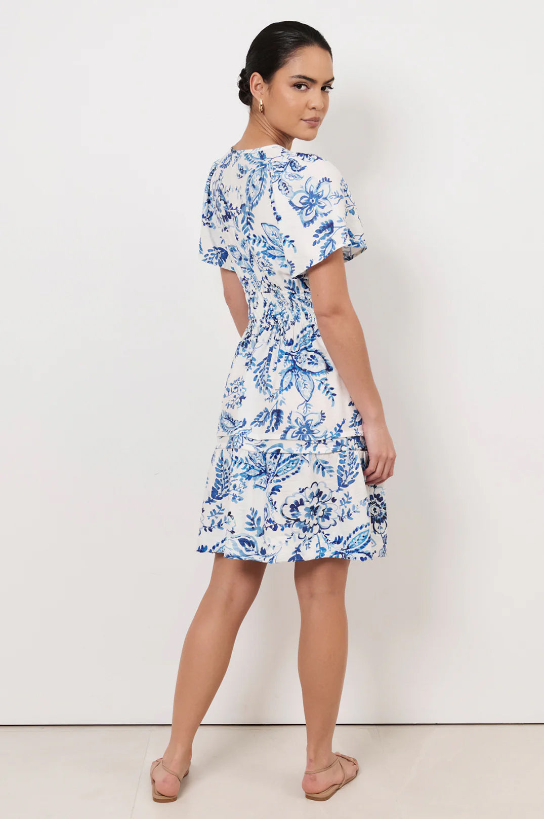 Eliana Short Sleeve Dress - Print
