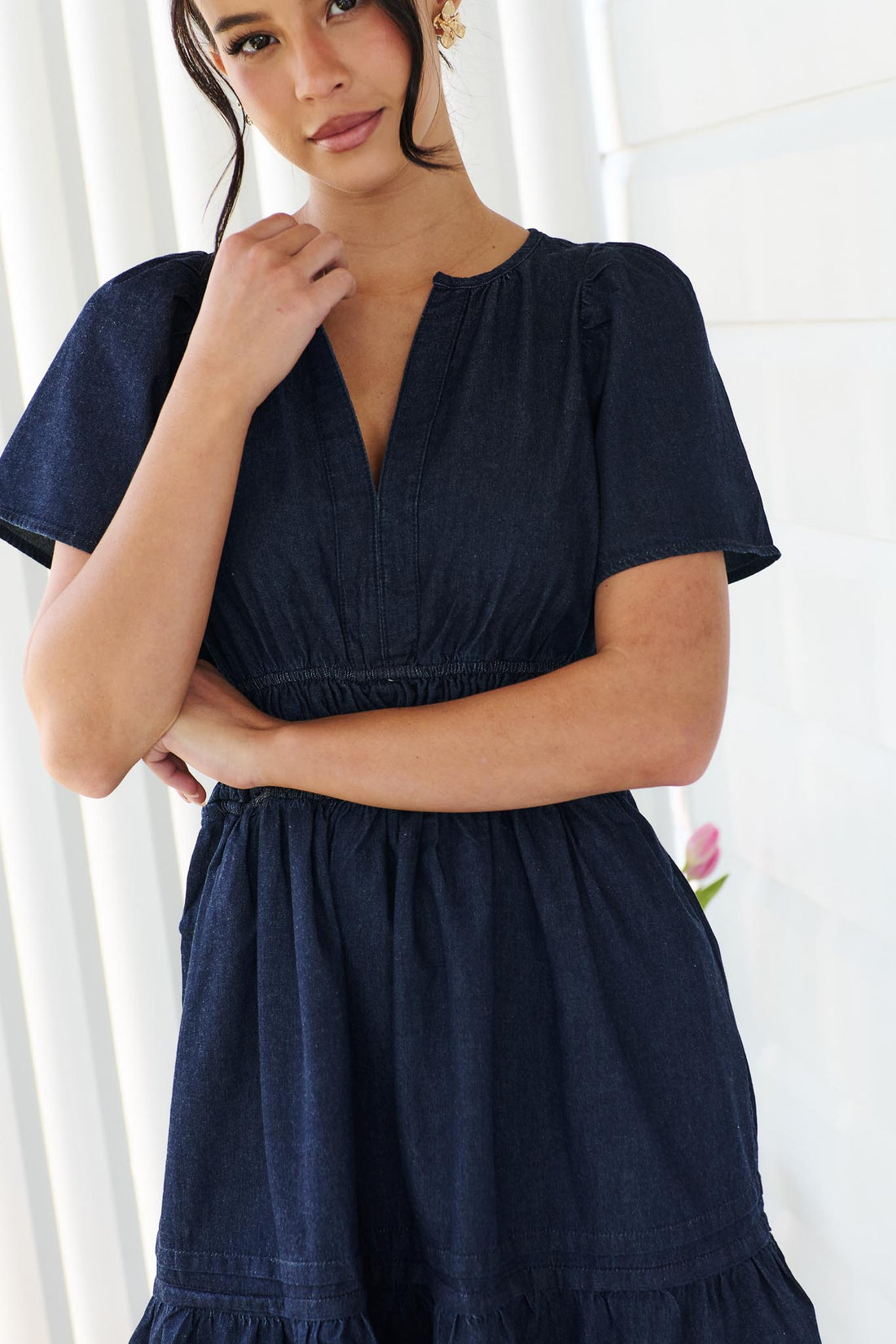Eliana Lightweight Denim Dress