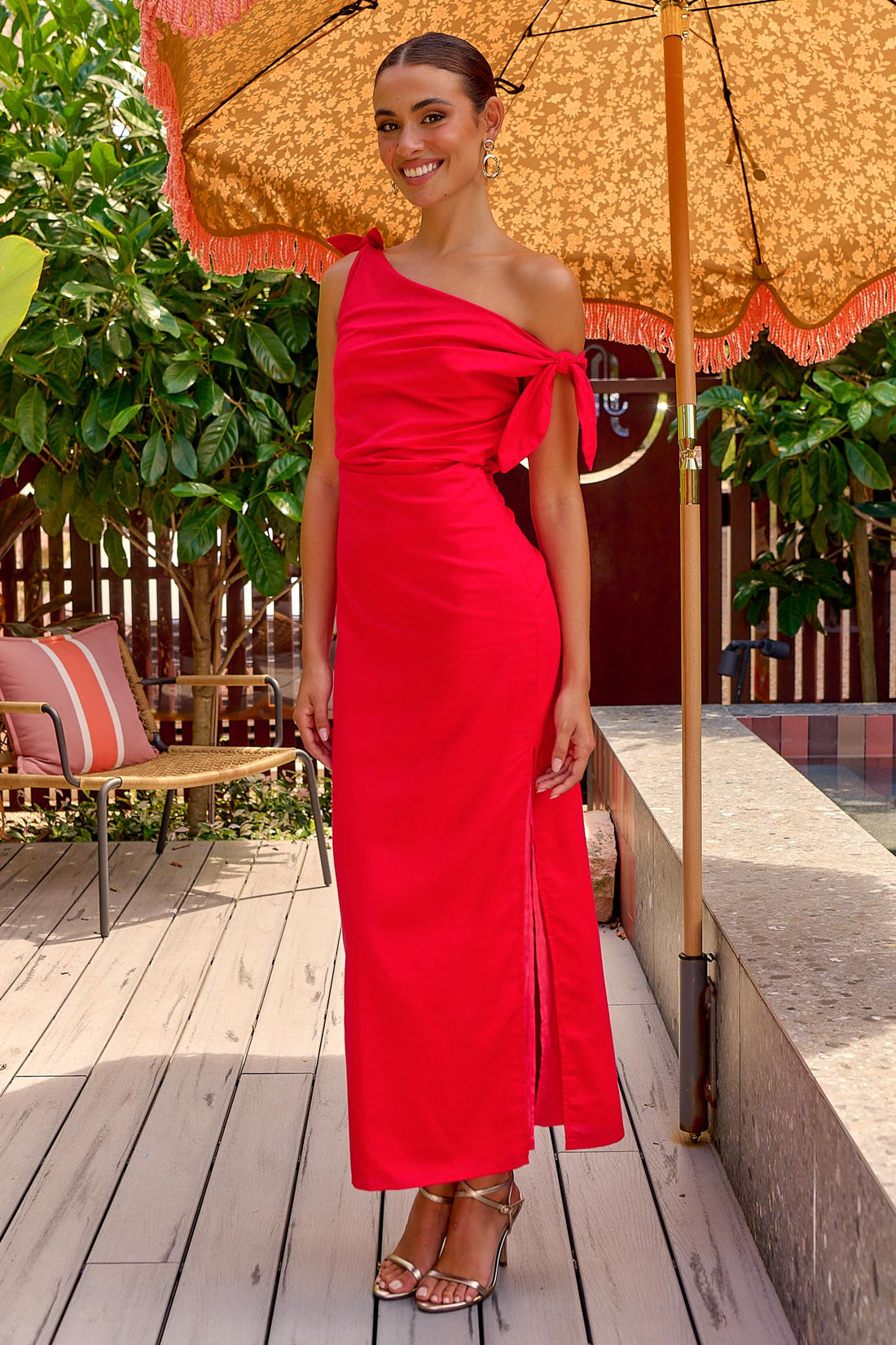Esther Maxi Dress - Red