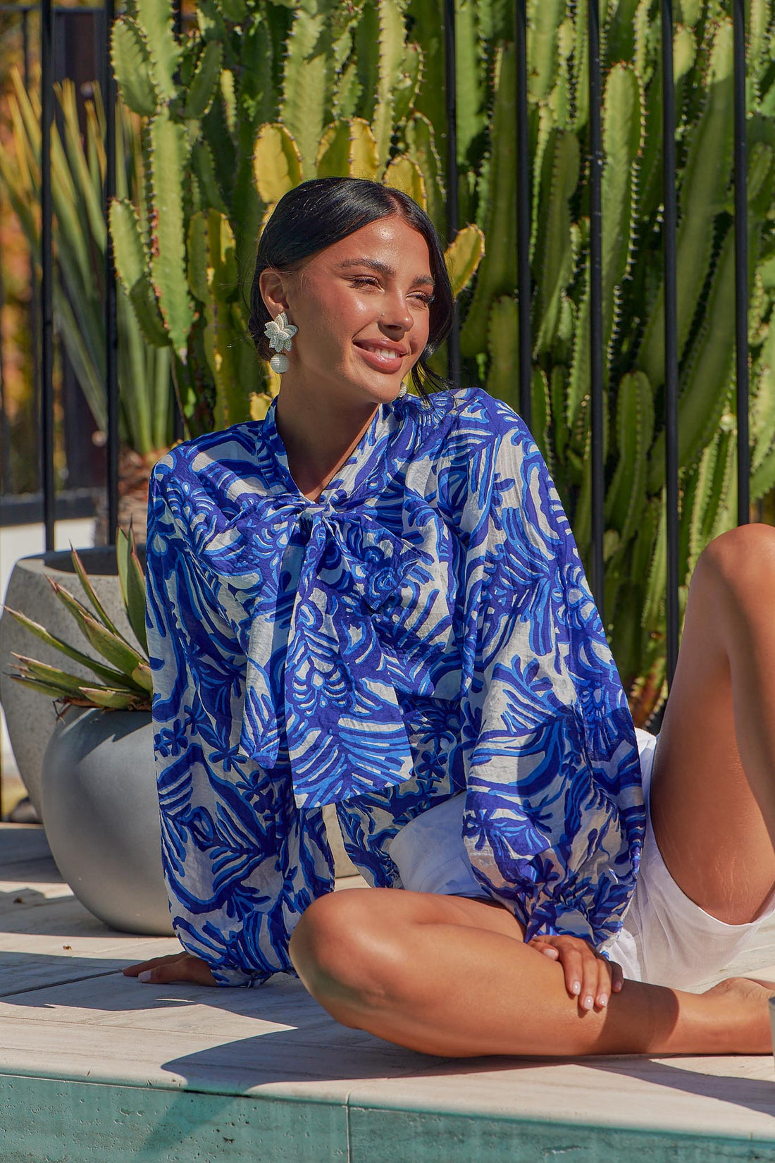 Freya Shirt - Blue - SALE