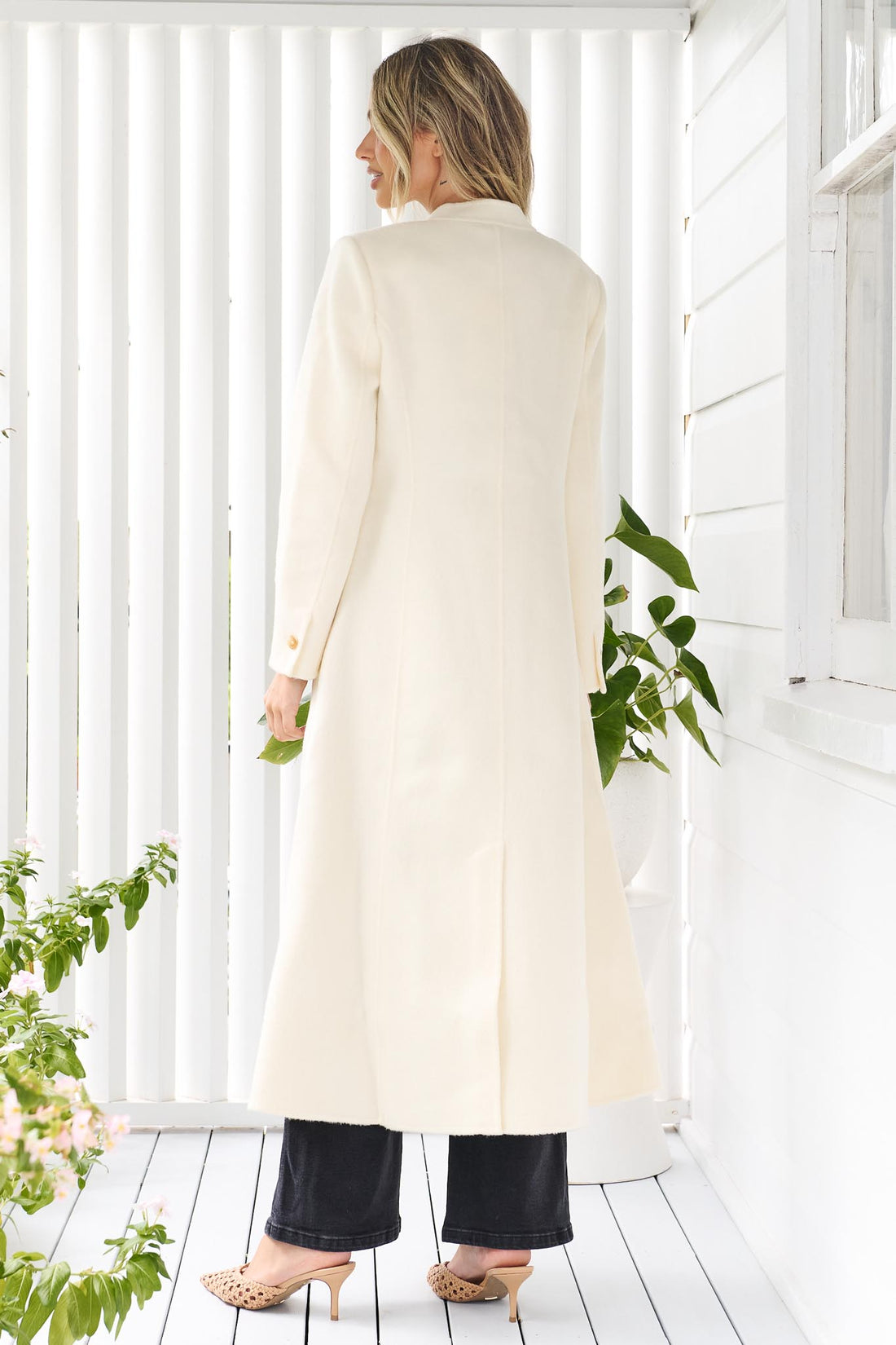 LAUREN WOOL COAT - IVORY