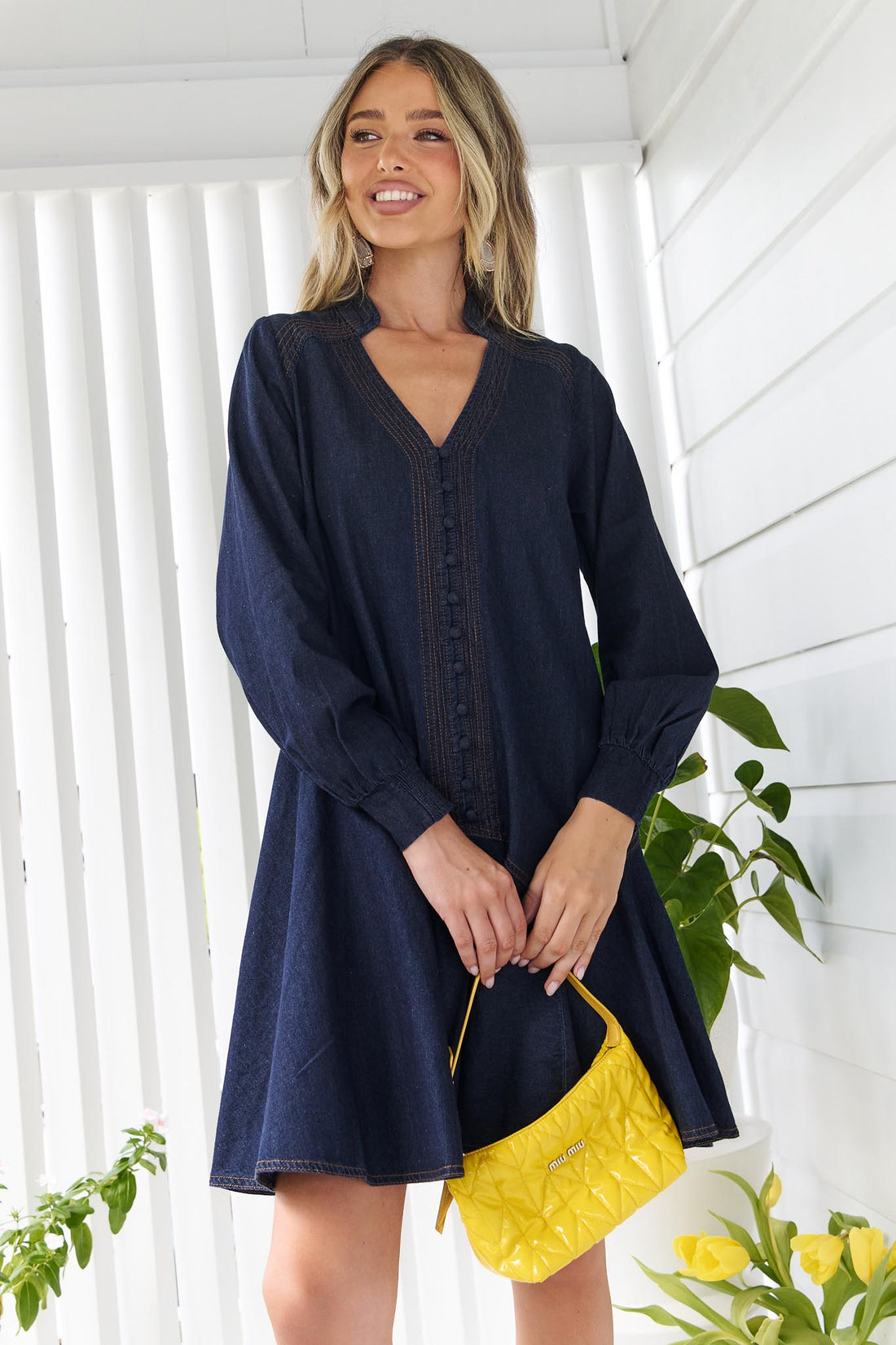 Genna Lightweight Denim Dress