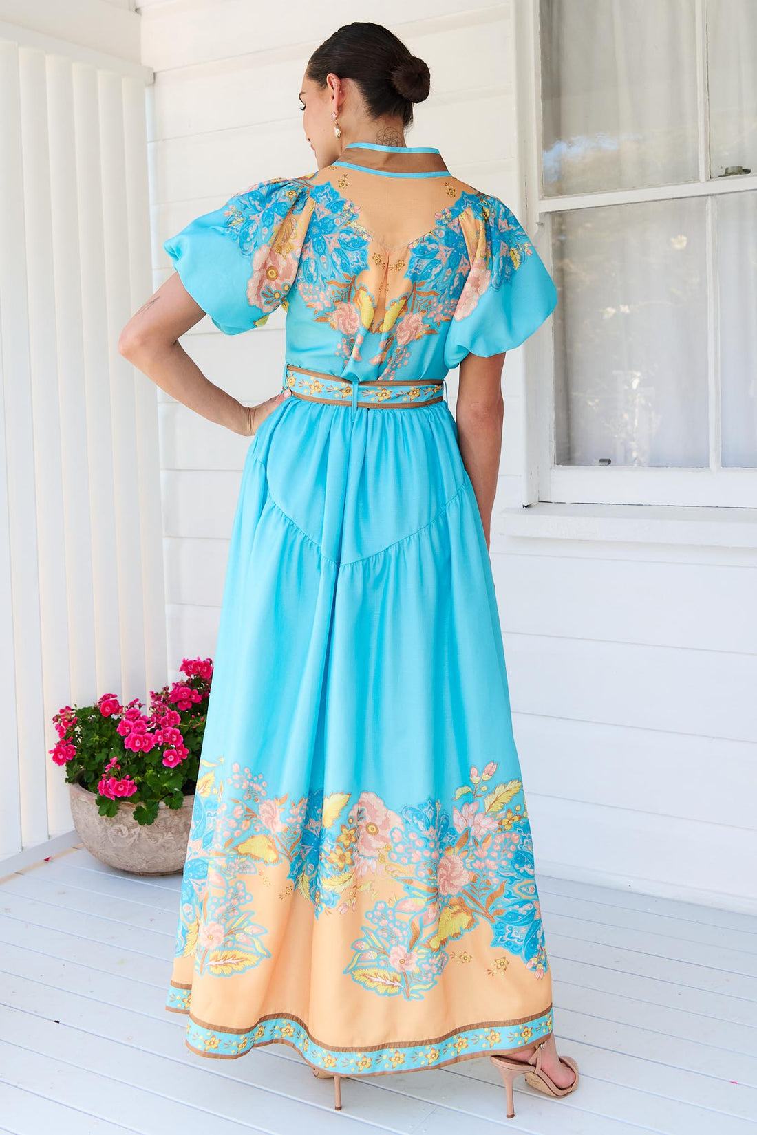 Gia Soho Maxi Dress - Aqua - EXCLUSIVE