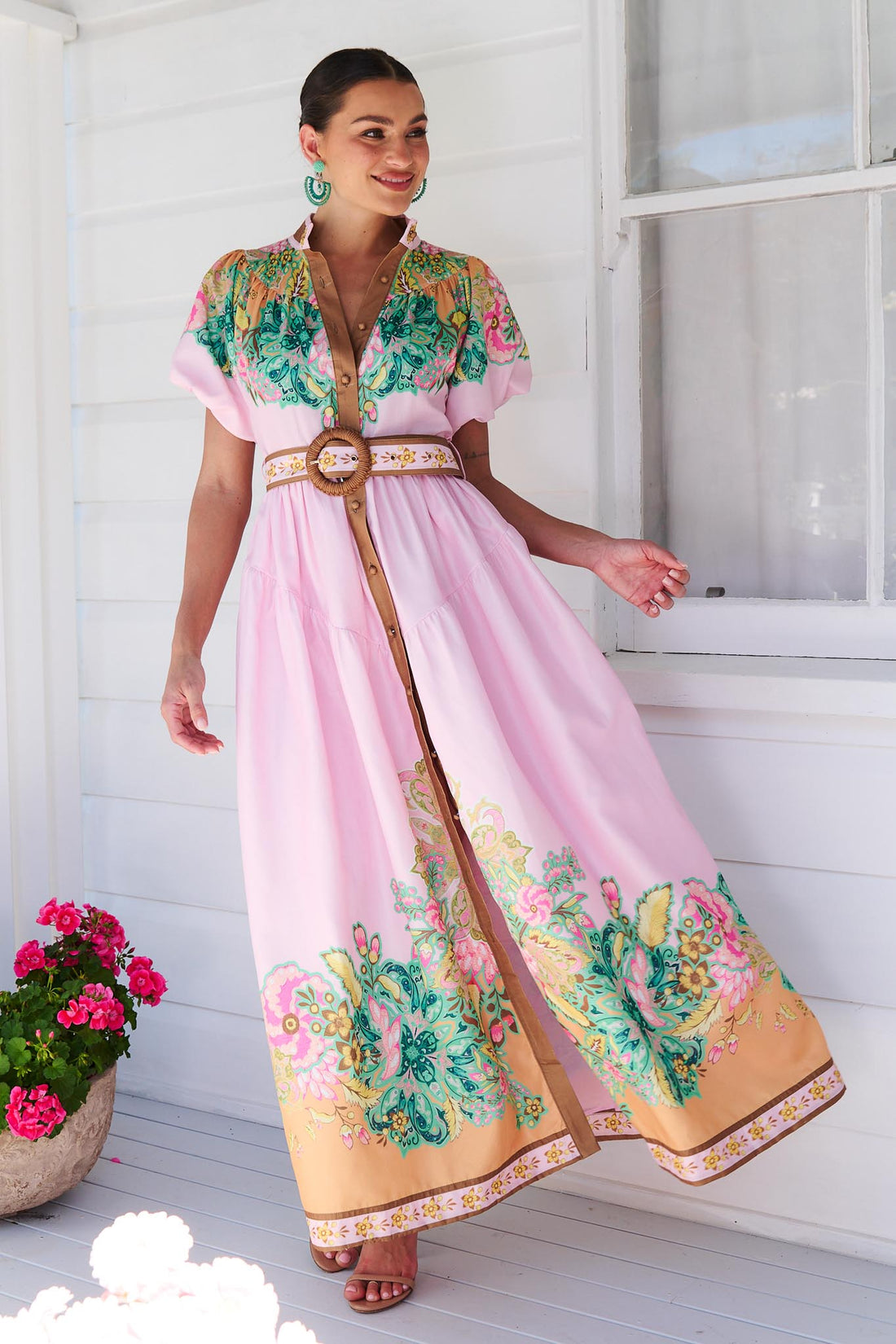 Gia Soho Maxi Dress - Pink - EXCLUSIVE