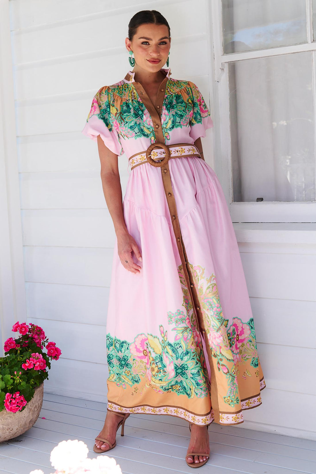 Gia Soho Maxi Dress - Pink - EXCLUSIVE