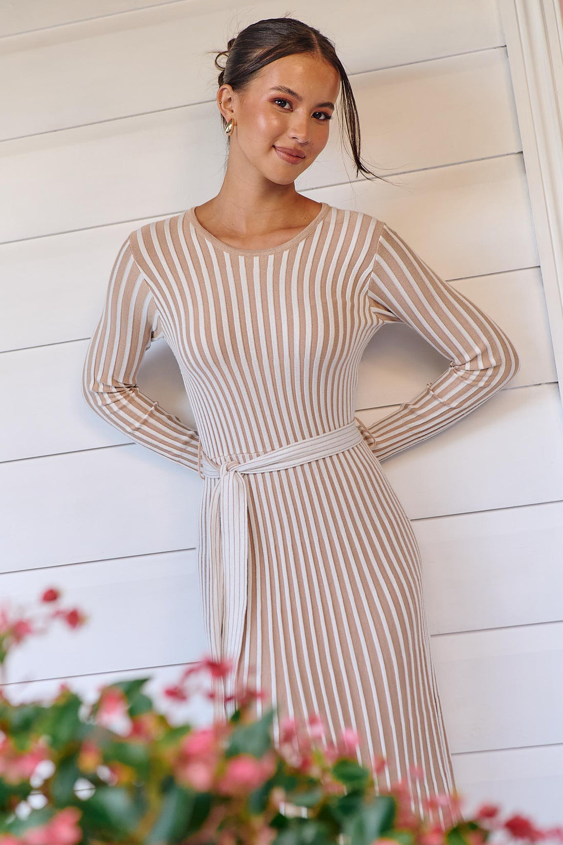 Gisele Knit Dress - Cream - FINAL SALE