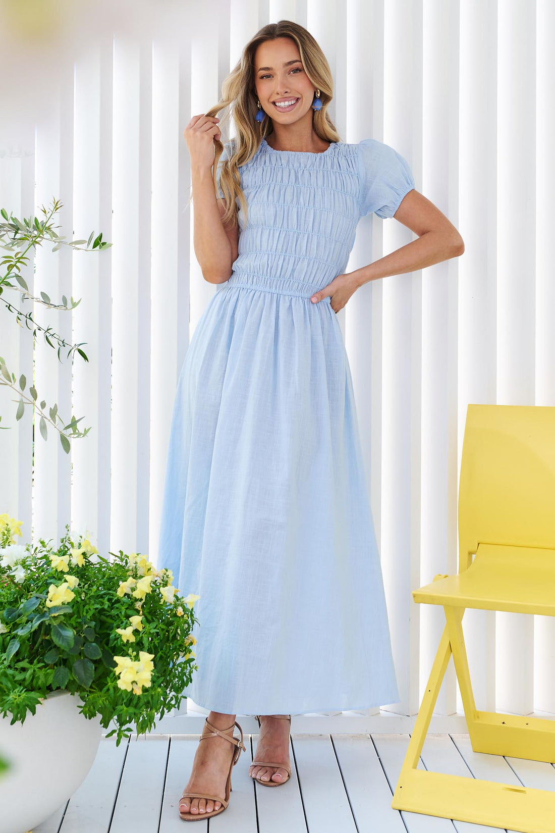 Gracie Maxi Dress - Blue