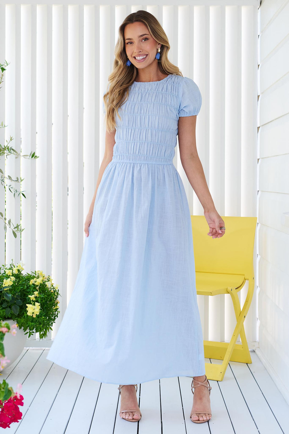 Gracie Maxi Dress - Blue