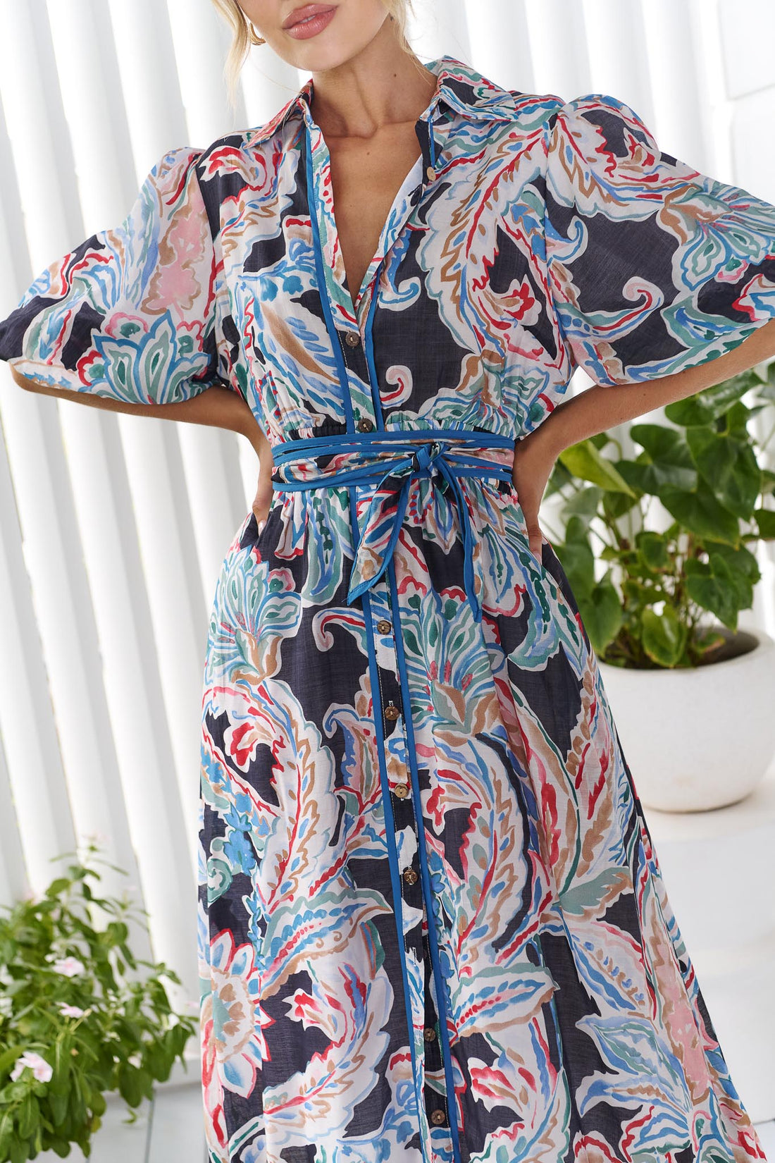 Greta Midi Dress - Black