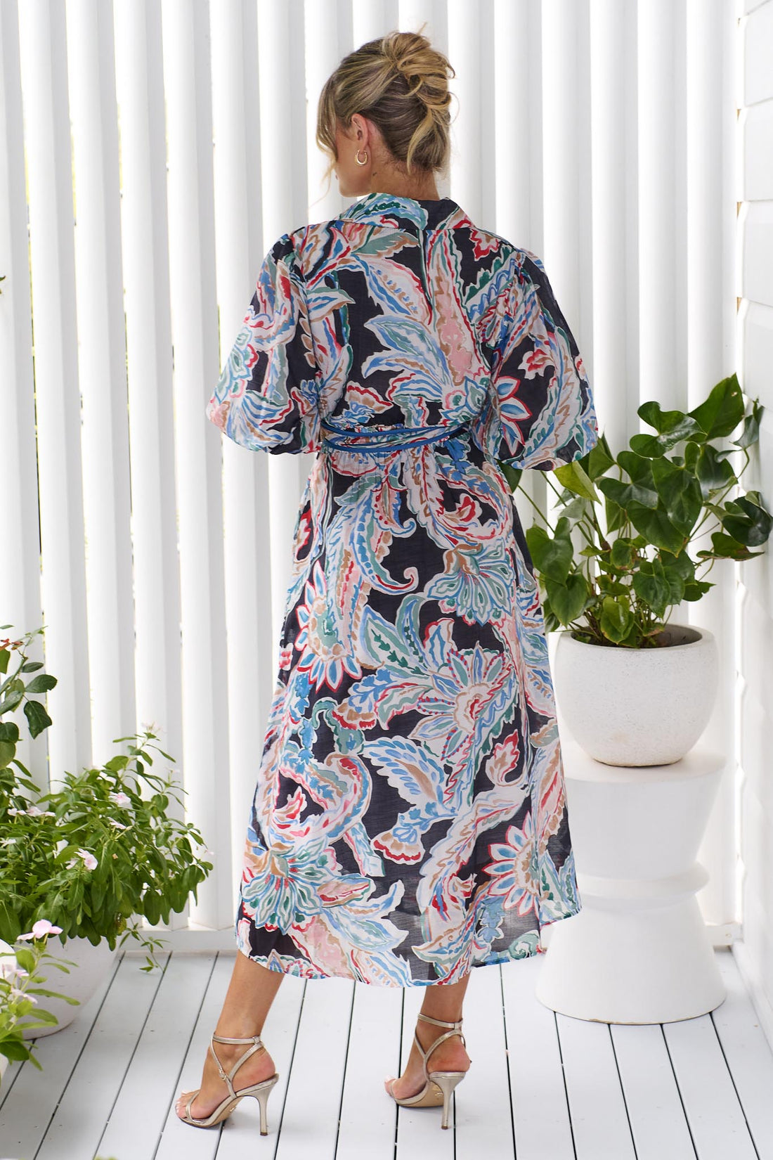 Greta Midi Dress - Black