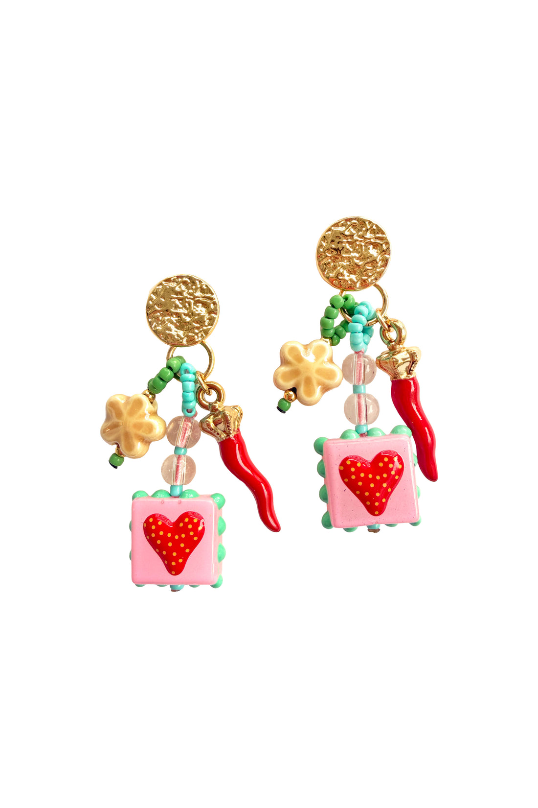 Fiesta Charm Drop Earrings