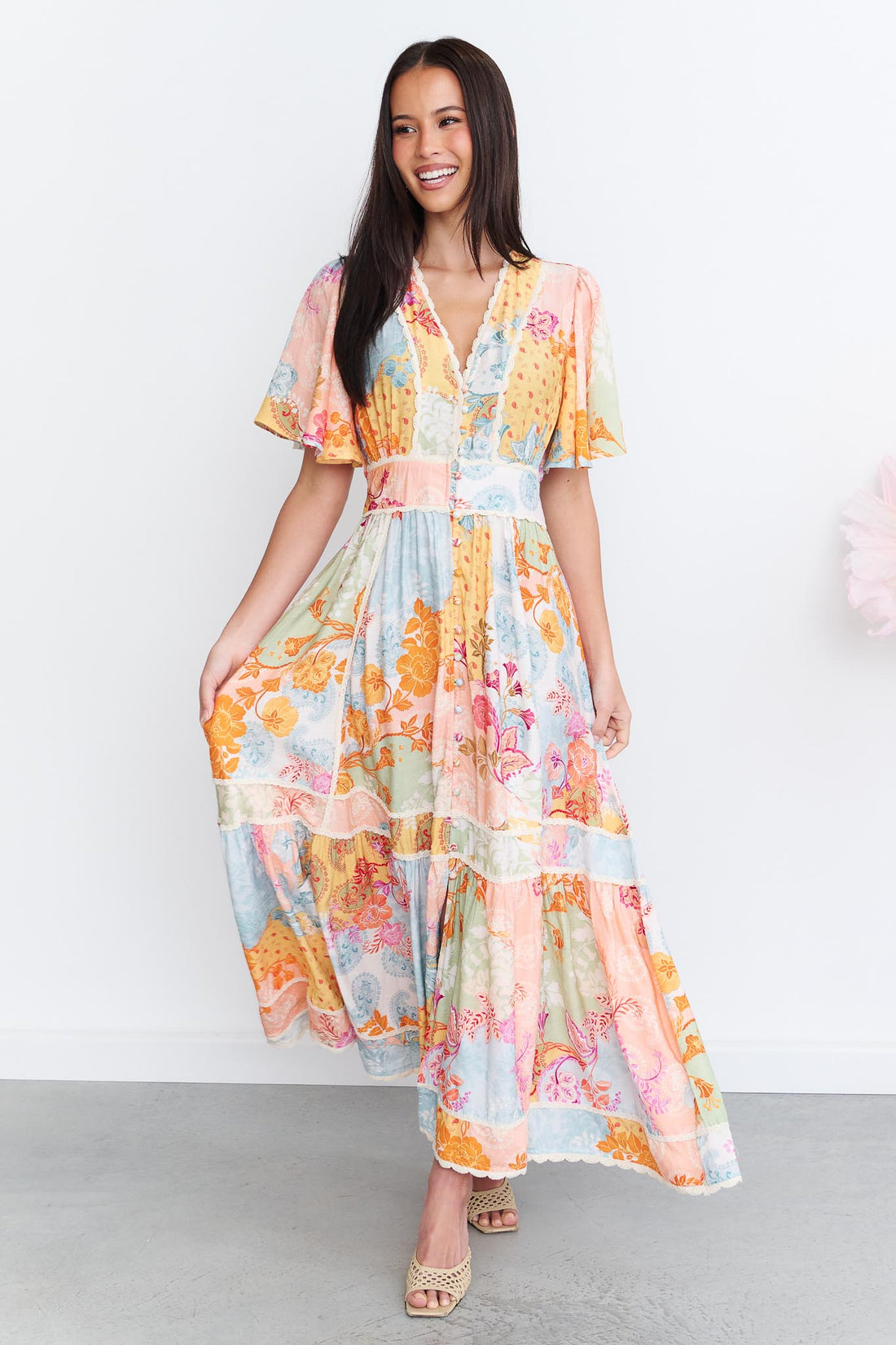 Hannah Maxi Dress - Paisley Floral