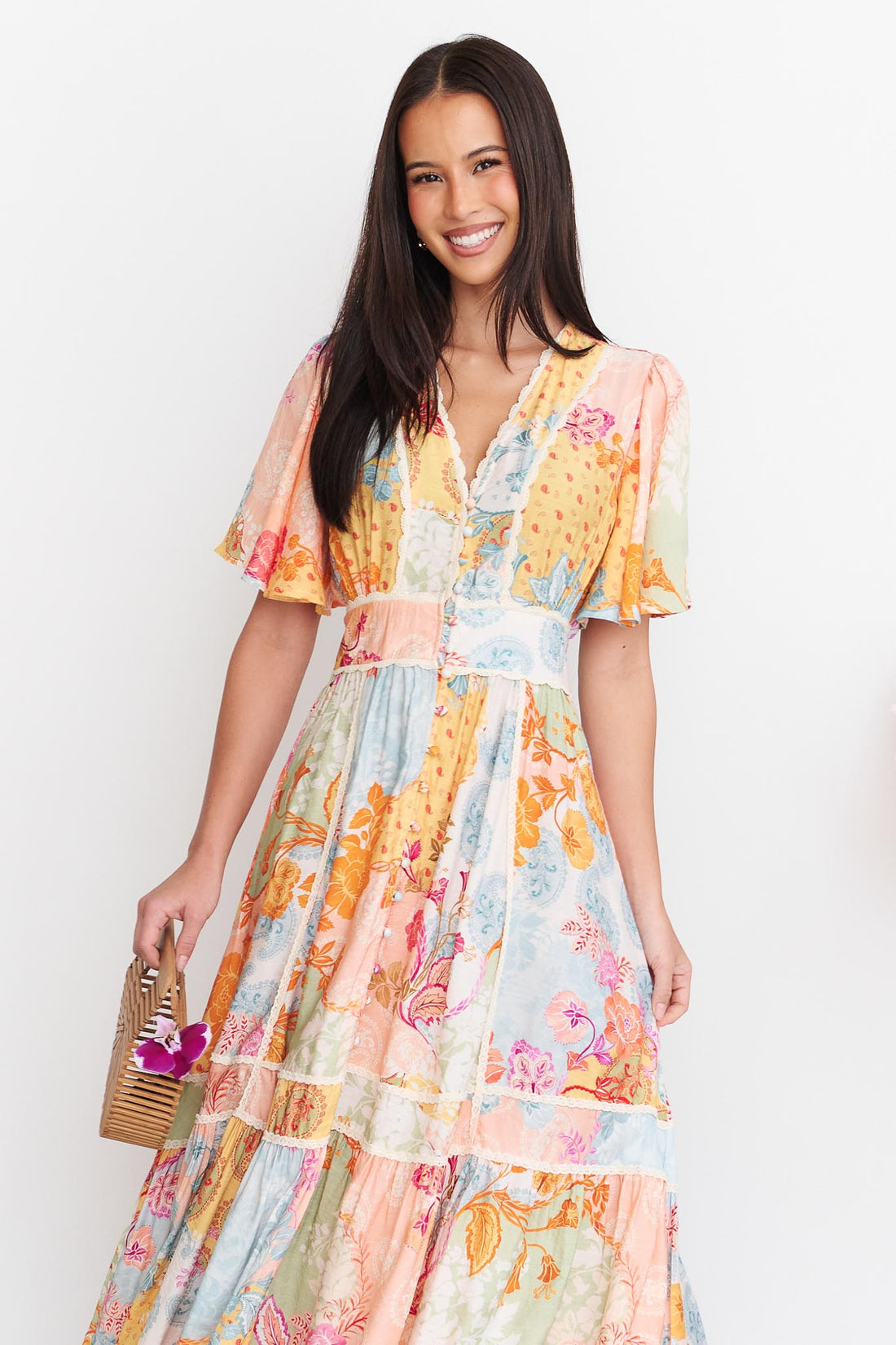 Hannah Maxi Dress - Paisley Floral