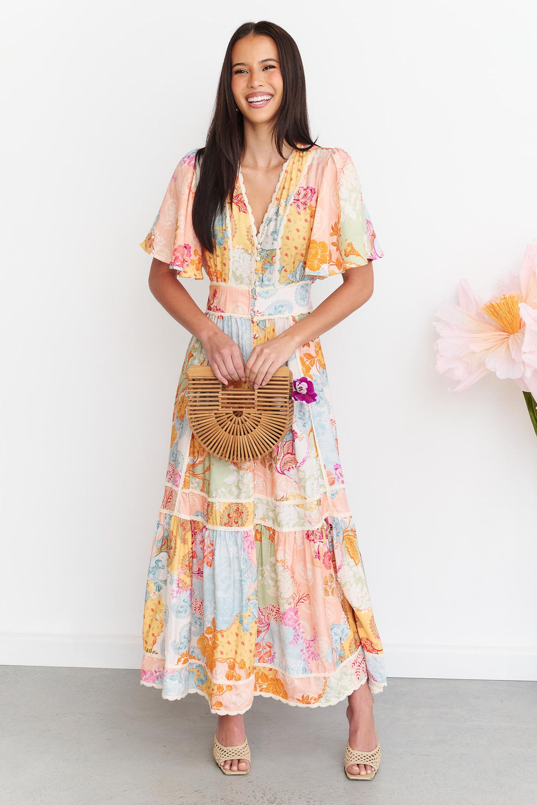 Hannah Maxi Dress - Paisley Floral