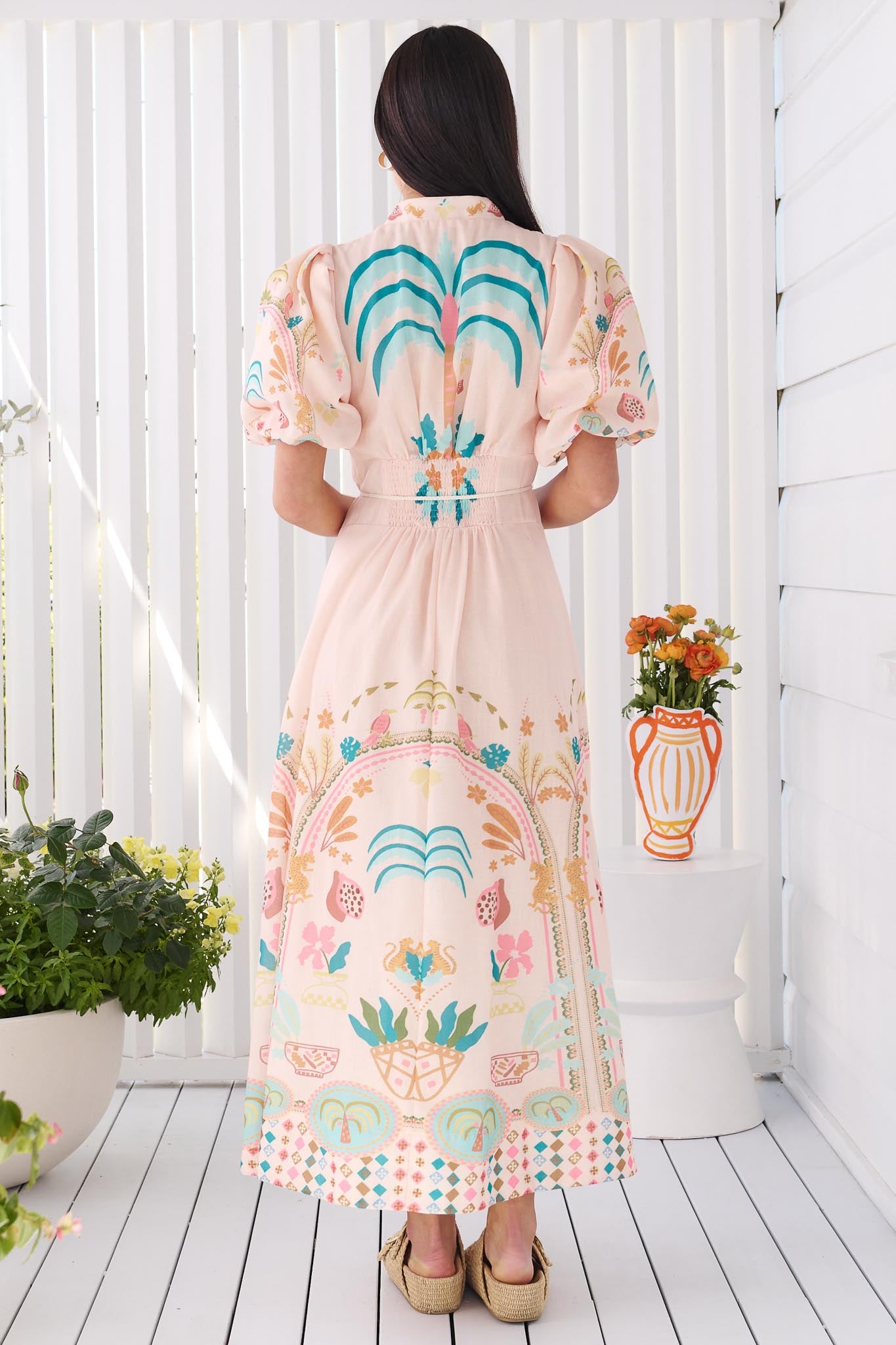 Acacia Palm Midi Dress - Mia Milani - FINAL SALE – minnie + MAXXIE