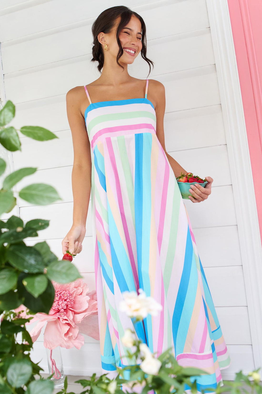 Holly Maxi Dress - Gelato Stripe