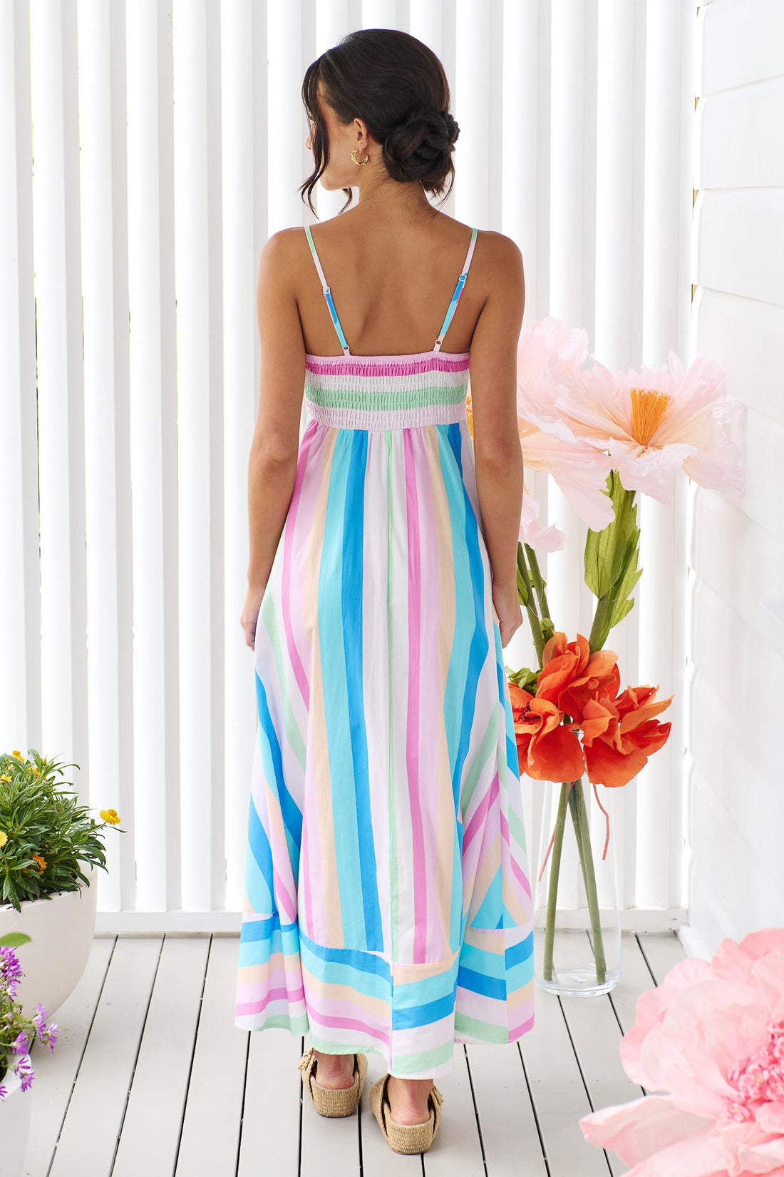Holly Maxi Dress - Gelato Stripe